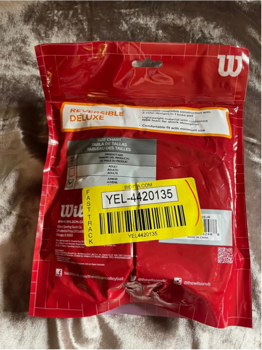 1 PAIR OF WILSON CAMO REVERSIBLE DELUXE STANDARD JUNIOR KNEE PADS VOLLEBYALL NEW